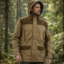 Veste Rambouillet imperméable polyester bicolore marron XL à 3XL