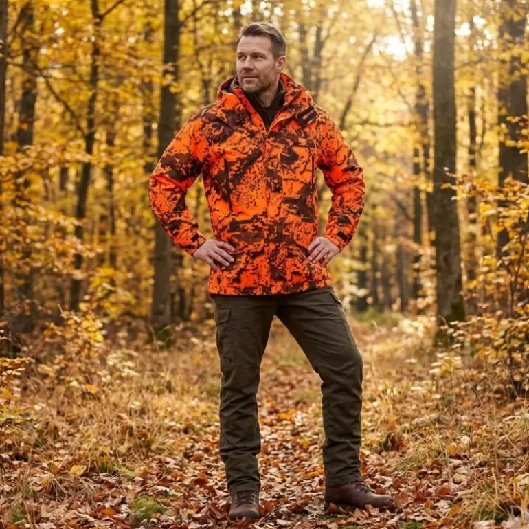 Veste Ridge isolante polyester camo orange S à 5XL