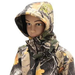 Veste Softshell enfant Buffalo camo feuille en Taille 8 et 14 ans