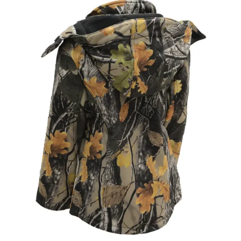 Veste Softshell enfant Buffalo camo feuille en Taille 8 et 14 ans