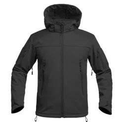 Veste Softshell Fighter A10® Homme Noire - Imperméable & Respirante