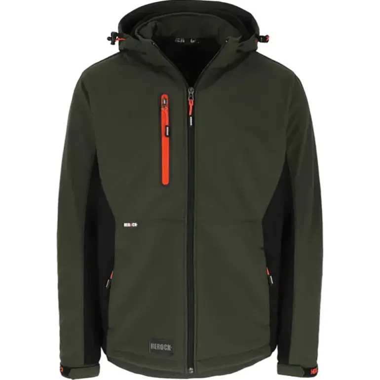 Veste Softshell Trystan Homme - Noire & Kaki - Herock®