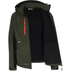 Veste Softshell Trystan Homme - Noire & Kaki - Herock®