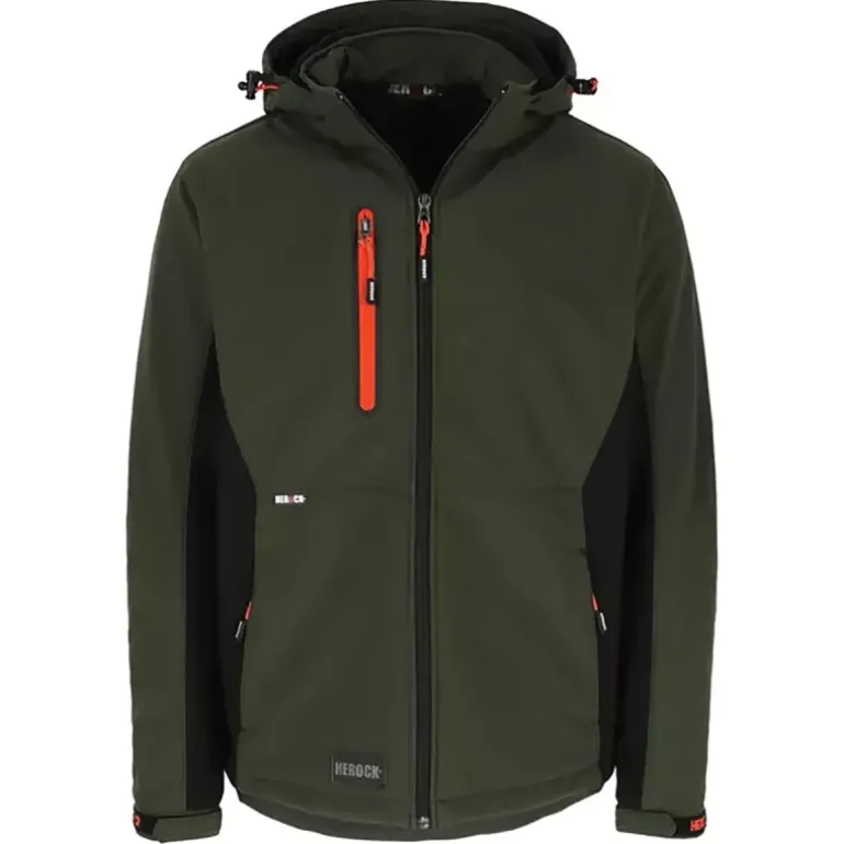 Veste Softshell Trystan Homme - Noire & Kaki - Herock®