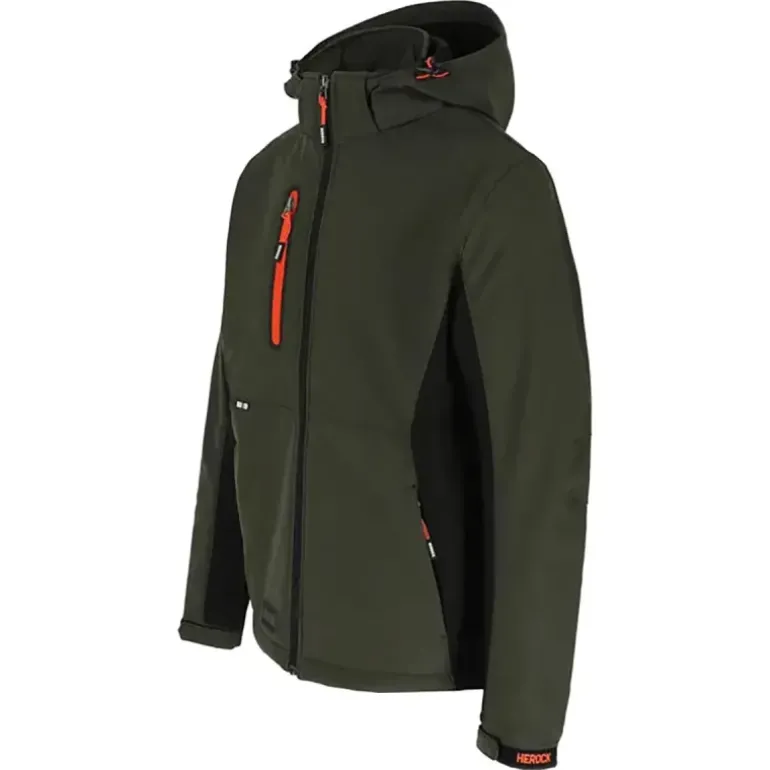 Veste Softshell Trystan Homme - Noire & Kaki - Herock®