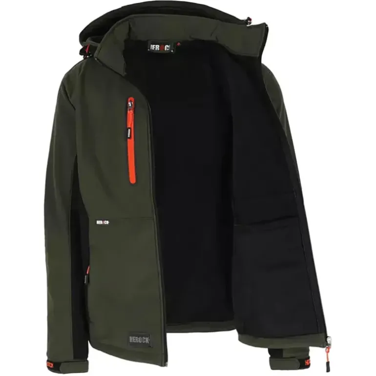 Veste Softshell Trystan Homme - Noire & Kaki - Herock®