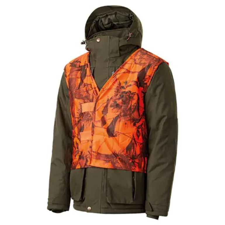 Veste STAGUNT Northgame capuche amovible gilet fluo