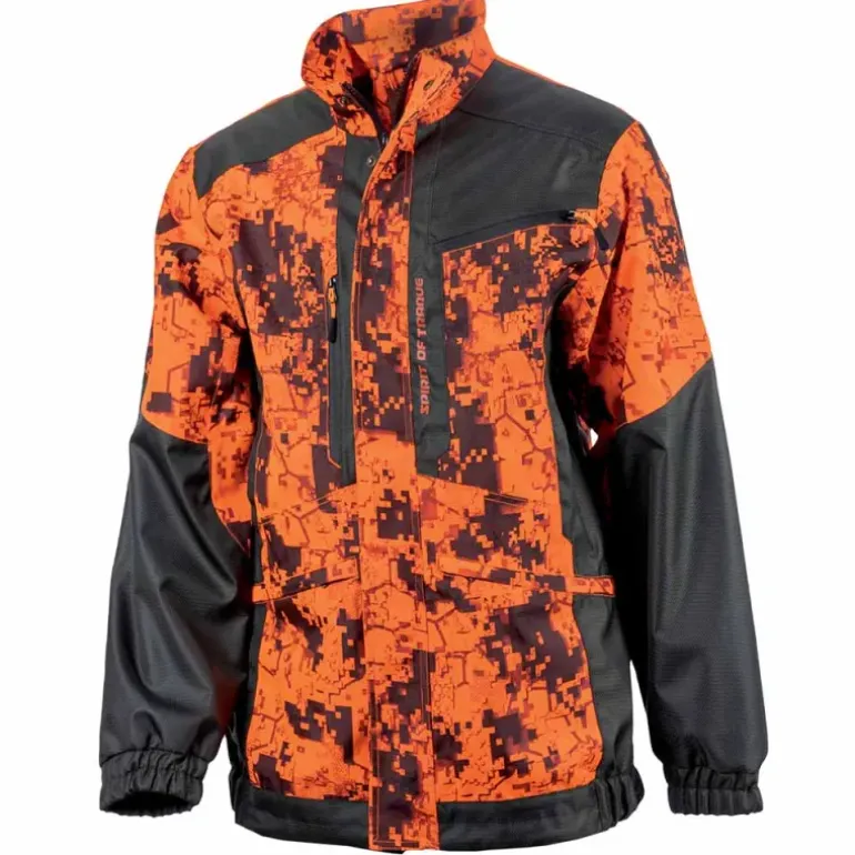 Veste traque femme Spirit polyester digital camo orange XS à 2XL