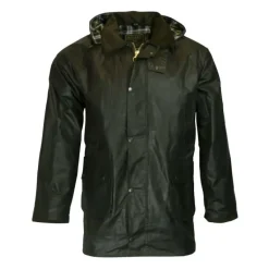 Veste Walker and Hawkes Poacher Vert Coton Ciré – style anglais