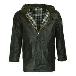 Veste Walker and Hawkes Poacher Vert Coton Ciré – style anglais
