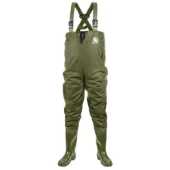 Waders Homme Nylon PVC Kaki - Imperméables avec Maille Anti-Transpirante